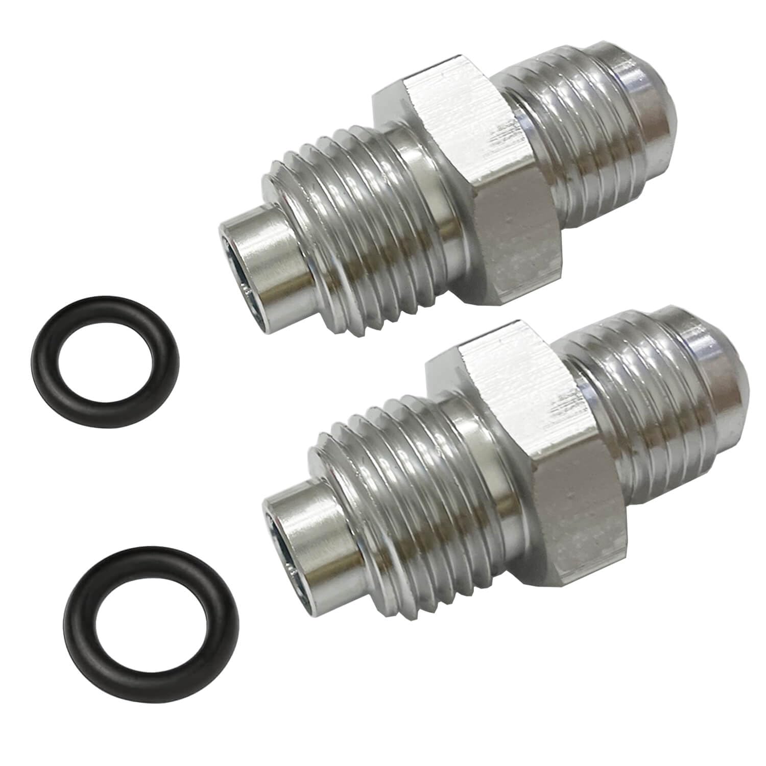 Sliver Straight 6AN to 16mm and 6AN to 18mm Power Steering